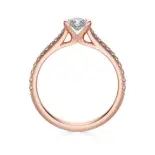 Pierścionek z różowego złota z diamentami AJPZ_085